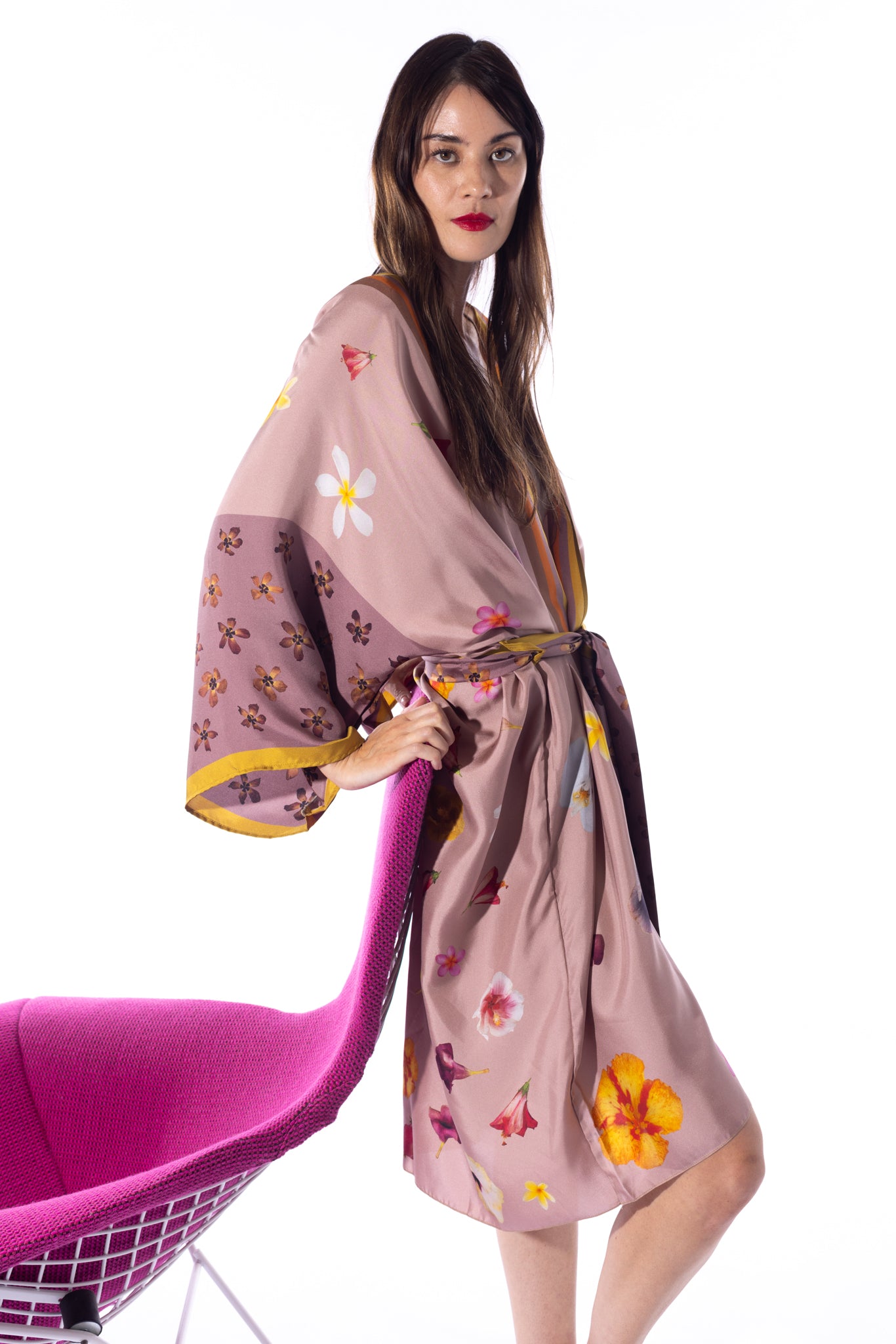 100 silk kimono robe best sale