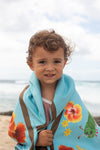 Fuzzy Caterpillars - Hooded Kid Beach Towels